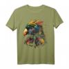 Papagei Bunt Polygon Tier Druck Kunst T-Shirt – Farbenfrohes Tiermotiv für Tierliebhaber, Freunde & Familie