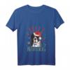 Damen Feliz Navidog Großer Schweizer Sennenhund Weihnachts-Hund T-Shirt mit V-Ausschnitt – Lustiges Ugly Christmas Outfit für Hundeliebhaber