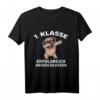 Kinder 1. Klasse Hund Mops Schulkind T-Shirt - Perfektes Geschenk für Erstklässler und Grundschüler zum Schulstart
