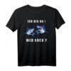 Cooles Diver Motiv 'Bin da, wer noch noch?' mit Cartoon Hai T-Shirt – Perfektes Geschenk für Taucher und Tauchlehrer