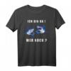 Cooles Diver Motiv 'Bin da, wer noch noch?' mit Cartoon Hai T-Shirt – Perfektes Geschenk für Taucher und Tauchlehrer