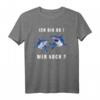 Cooles Diver Motiv 'Bin da, wer noch noch?' mit Cartoon Hai T-Shirt – Perfektes Geschenk für Taucher und Tauchlehrer