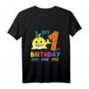 Kinder My 1st Birthday – Baby Party Hai Geschenk für Jungen – Niedliches T-Shirt für den ersten Geburtstag