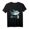 Kinder Ich bin 2 - Hai Geburtstagsshirt zum 2. Geburtstag, Süßes Kindergeburtstags T-Shirt für Jungen und Mädchen