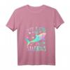 Nur ein Mädchen, das Haie liebt - Für Hai-Liebhaber T-Shirt mit V-Ausschnitt, perfektes Geschenk für Frauen & Mädchen