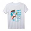 Kinder Hai! Ich bin 6 Piratenkostüm - Lustiges Piratenhai T-Shirt für 6. Geburtstag, Piratenparty & Geschenk für Jungen