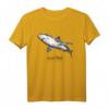 Weißer Hai - Carcharodon Carcharias Illustration T-Shirt für Meerestierfans und Hai-Enthusiasten