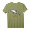 Weißer Hai - Carcharodon Carcharias Illustration T-Shirt für Meerestierfans und Hai-Enthusiasten