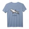 Weißer Hai - Carcharodon Carcharias Illustration T-Shirt für Meerestierfans und Hai-Enthusiasten