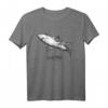 Weißer Hai - Carcharodon Carcharias Illustration T-Shirt für Meerestierfans und Hai-Enthusiasten