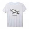 Weißer Hai - Carcharodon Carcharias Illustration T-Shirt für Meerestierfans und Hai-Enthusiasten