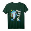 Kinder Geburtstagsshirt 6 Jahre Mädchen & Junge - Hai Motiv T-Shirt als perfektes Geschenk für den 6. Geburtstag