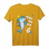 Kinder Geburtstagsshirt 6 Jahre Mädchen & Junge - Hai Motiv T-Shirt als perfektes Geschenk für den 6. Geburtstag