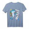 Kinder Geburtstagsshirt 6 Jahre Mädchen & Junge - Hai Motiv T-Shirt als perfektes Geschenk für den 6. Geburtstag
