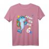 Kinder Geburtstagsshirt 6 Jahre Mädchen & Junge - Hai Motiv T-Shirt als perfektes Geschenk für den 6. Geburtstag