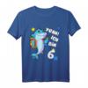 Kinder Geburtstagsshirt 6 Jahre Mädchen & Junge - Hai Motiv T-Shirt als perfektes Geschenk für den 6. Geburtstag