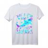 Nur ein Mädchen, das Haie liebt - Niedliches Hai-Liebhaber T-Shirt für Frauen und Mädchen, perfekte Geschenkidee für Meerestier-Fans