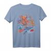 Kraken Oktopus Qualle Seepferdchen Hai Kinder T-Shirt – Perfektes Tiermotiv Geschenk für Tierliebhaber, Taucher & Meeresfans zu Weihnachten & Geburtstag