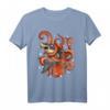 Oktopus T-Shirt - Coole Meeresbewohner Design für Tierliebhaber, Piraten und Meeresschutz-Enthusiasten, Geschenkidee zu Weihnachten & Geburtstag