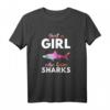 HapFrog Hai T-Shirt für Mädchen - Tolles Hai Kostüm für Hai-Fans zum besonderen Anlass