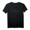 Shark Meer Wellen Hai Hand Gezeichnet Tier T-Shirt – Klassischer Ozean-Look für Meeres- und Hai-Fans