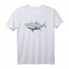 Shark Meer Wellen Hai Hand Gezeichnet Tier T-Shirt – Klassischer Ozean-Look für Meeres- und Hai-Fans