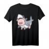 Süßes Schwein Shirt für Frauen, Kinder & Männer – Tiermotive mit Schwein & Hai, Perfektes Geschenk für Schweine Fans