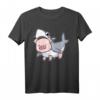 Süßes Schwein Shirt für Frauen, Kinder & Männer – Tiermotive mit Schwein & Hai, Perfektes Geschenk für Schweine Fans