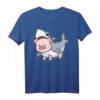 Süßes Schwein Shirt für Frauen, Kinder & Männer – Tiermotive mit Schwein & Hai, Perfektes Geschenk für Schweine Fans