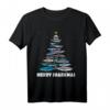 Merry Sharkmas Lustiges Hai Weihnachtsbaum T-Shirt – Perfekt für Weihnachten, Geschenke für Tierliebhaber, Surfer & Meeresfans