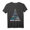 Merry Sharkmas Lustiges Hai Weihnachtsbaum T-Shirt – Perfekt für Weihnachten, Geschenke für Tierliebhaber, Surfer & Meeresfans