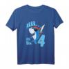 Kinder Pirat Shirt zum 4. Geburtstag für Jungen mit Hai und Piratenmotiven – Perfektes Geburtstagsoutfit und Geschenkidee