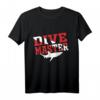 Divemaster Taucherflaggen Design mit Hai T-Shirt – Das coole Taucher Geschenk für Tauchschüler, Tauchlehrer & Buddy