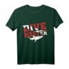 Divemaster Taucherflaggen Design mit Hai T-Shirt – Das coole Taucher Geschenk für Tauchschüler, Tauchlehrer & Buddy