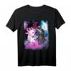 Niedliches Axolotl Yin Yang Plüschtier schwimmend im Weltraum - Trendiges Kinder T-Shirt für Geburtstage, Weihnachten & Axolotl-Liebhaber