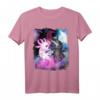 Niedliches Axolotl Yin Yang Plüschtier schwimmend im Weltraum - Trendiges Kinder T-Shirt für Geburtstage, Weihnachten & Axolotl-Liebhaber