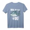 Lustiges Hai T-Shirt mit Spruch 'Nice To Eat You' – Perfektes Geschenk für Surfer, Taucher und Meeresliebhaber zum Geburtstag