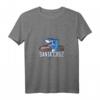 Damen Santa Cruz California Vintage Retro Hai mit Surfboard T-Shirt - Surfer-Design im 80er-Stil, Perfekt als Strand- und Geschenkartikel
