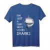 Haifisch Outfit Damen & Mädchen - Lustiges Hai T-Shirt mit Spruch für Tierliebhaber, Geburtstags- und Weihnachtsgeschenk