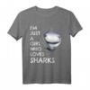Haifisch Outfit Damen & Mädchen - Lustiges Hai T-Shirt mit Spruch für Tierliebhaber, Geburtstags- und Weihnachtsgeschenk