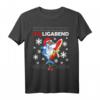 Hailigabend - Lustiges Weihnachtsmann Hai T-Shirt für Fischer und Meerliebhaber, ideales Weihnachtsgeschenk für Kinder und Erwachsene