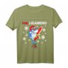 Hailigabend - Lustiges Weihnachtsmann Hai T-Shirt für Fischer und Meerliebhaber, ideales Weihnachtsgeschenk für Kinder und Erwachsene