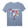 Hailigabend - Lustiges Weihnachtsmann Hai T-Shirt für Fischer und Meerliebhaber, ideales Weihnachtsgeschenk für Kinder und Erwachsene