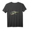 Gruseliger Hai T-Shirt - Klassisch geschnitten mit doppelt genähtem Saum, perfekt für Meeres- und Tierliebhaber