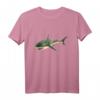 Gruseliger Hai T-Shirt - Klassisch geschnitten mit doppelt genähtem Saum, perfekt für Meeres- und Tierliebhaber