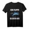 Delfin Damen & Kinder T-Shirt - Meer, Fisch & Delphin Motiv, Perfekt als Geschenk für Delfin- und Meeresbewohner-Fans