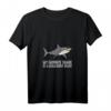 Damen Cartoon Megalodon T-Shirt mit V-Ausschnitt - Cooles Geschenk für Hai-Liebhaber und Megalodon-Fans