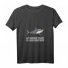 Damen Cartoon Megalodon T-Shirt mit V-Ausschnitt - Cooles Geschenk für Hai-Liebhaber und Megalodon-Fans