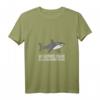 Damen Cartoon Megalodon T-Shirt mit V-Ausschnitt - Cooles Geschenk für Hai-Liebhaber und Megalodon-Fans