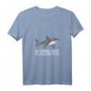 Damen Cartoon Megalodon T-Shirt mit V-Ausschnitt - Cooles Geschenk für Hai-Liebhaber und Megalodon-Fans
